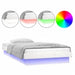 Cadru de pat cu LED, alb, 90x200 cm, lemn masiv - WALTI WALTI