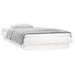 Cadru de pat cu LED, alb, 90x200 cm, lemn masiv - WALTI WALTI