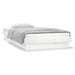 Cadru de pat cu LED, alb, 90x200 cm, lemn masiv - WALTI WALTI