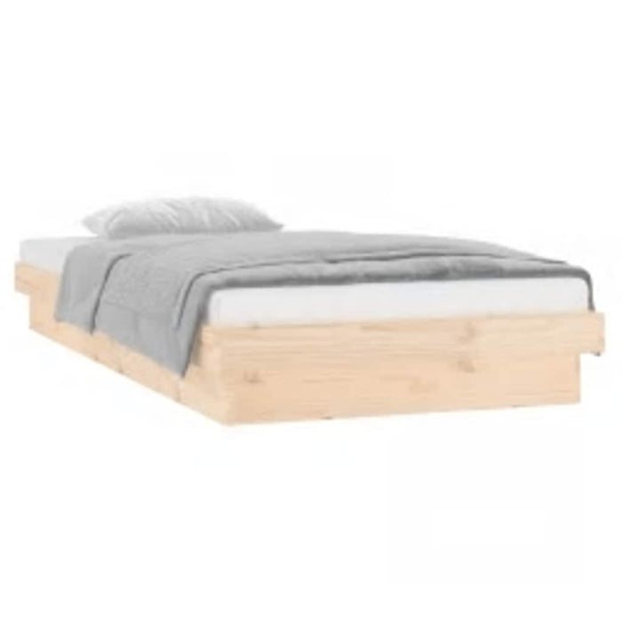 Cadru de pat cu LED, 100x200 cm, lemn masiv - WALTI WALTI