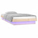 Cadru de pat cu LED, 100x200 cm, lemn masiv - WALTI WALTI