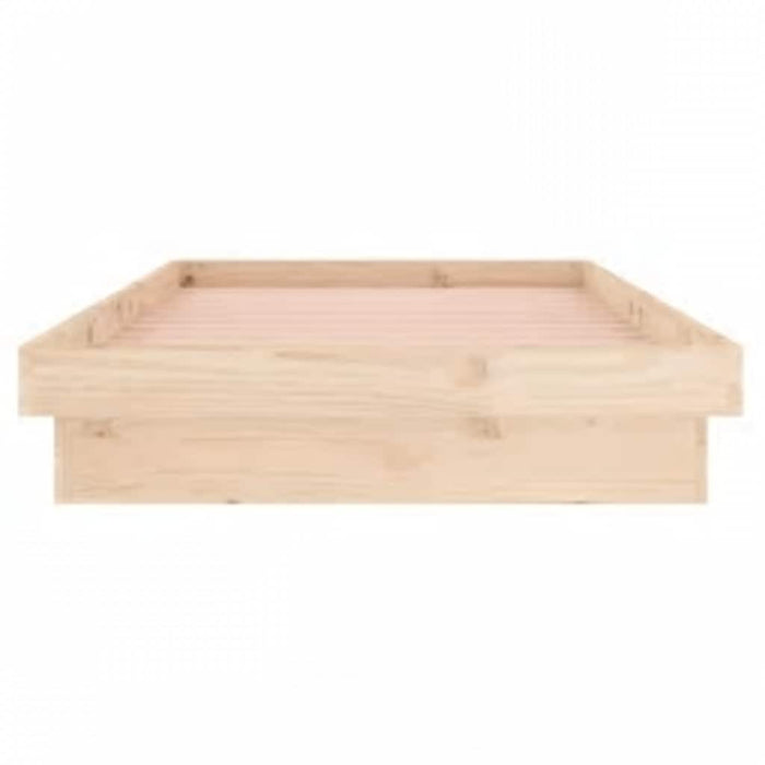 Cadru de pat cu LED, 100x200 cm, lemn masiv - WALTI WALTI