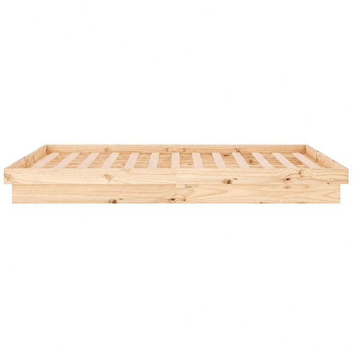 Cadru de pat cu LED, 160x200 cm, lemn masiv - WALTI WALTI