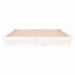 Cadru de pat cu LED, alb, 160x200 cm, lemn masiv - WALTI WALTI