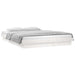 Cadru de pat LED Super King Size, alb, 180x200 cm, lemn masiv - WALTI WALTI