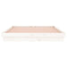 Cadru de pat LED Super King Size, alb, 180x200 cm, lemn masiv - WALTI WALTI