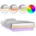 Cadru de pat cu LED, mic single, 75x190 cm, lemn masiv - WALTI WALTI