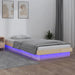 Cadru de pat cu LED, mic single, 75x190 cm, lemn masiv - WALTI WALTI