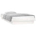 Cadru de pat cu LED mic single, alb, 75x190 cm, lemn masiv - WALTI WALTI
