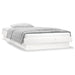 Cadru de pat cu LED mic single, alb, 75x190 cm, lemn masiv - WALTI WALTI