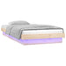 Cadru de pat cu LED, Single, 90x190 cm, lemn masiv - WALTI WALTI