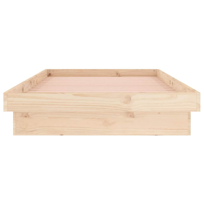 Cadru de pat cu LED, Single, 90x190 cm, lemn masiv - WALTI WALTI