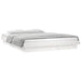 Cadru de pat cu LED mic dublu, alb, 120x190 cm, lemn masiv - WALTI WALTI