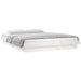 Cadru de pat cu LED, alb, 140x190 cm, lemn masiv - WALTI WALTI
