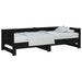 Pat extensibil de zi, negru, 2x(90x200) cm, lemn masiv pin - WALTI WALTI