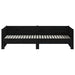 Pat extensibil de zi, negru, 2x(90x200) cm, lemn masiv pin - WALTI WALTI