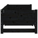 Pat extensibil de zi, negru, 2x(90x200) cm, lemn masiv pin - WALTI WALTI