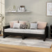 Pat extensibil de zi, negru, 2x(90x200) cm, lemn masiv pin - WALTI WALTI