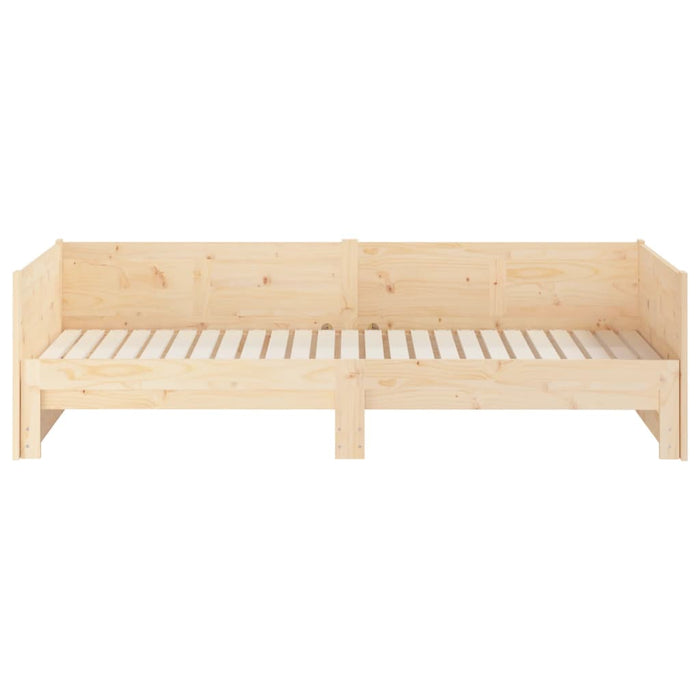 Pat extensibil de zi, 2x(90x190) cm, lemn masiv de pin WALTI