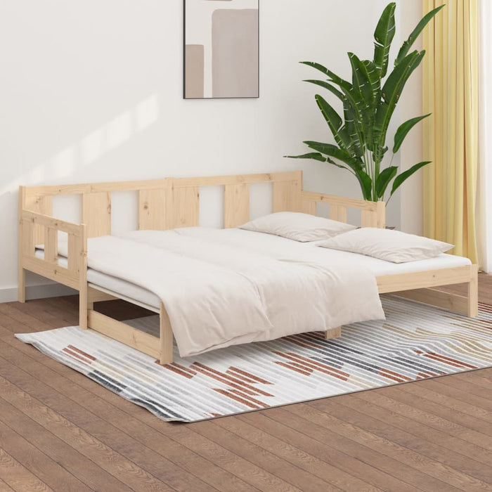 Pat extensibil de zi, 2x(90x190) cm, lemn masiv de pin - WALTI WALTI