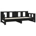 Pat extensibil de zi, negru, 2x(90x190) cm, lemn masiv pin - WALTI WALTI