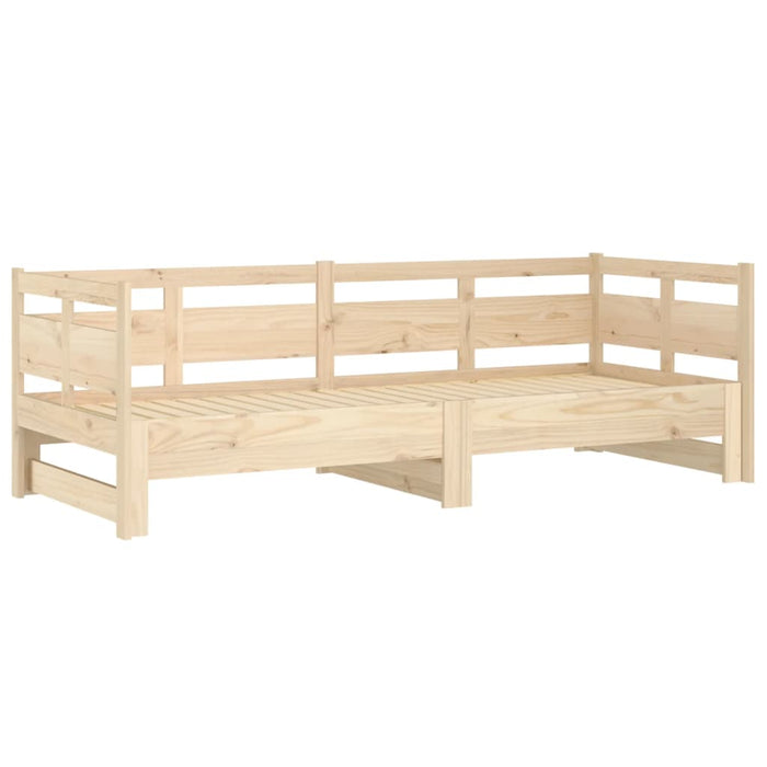 Pat de zi extensibil, 2x(80x200) cm, lemn masiv de pin - WALTI WALTI
