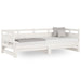 Pat de zi extensibil, alb, 2x(80x200) cm, lemn masiv de pin - WALTI WALTI