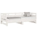 Pat de zi extensibil, alb, 2x(80x200) cm, lemn masiv de pin - WALTI WALTI