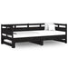 Pat de zi extensibil, negru, 2x(80x200) cm, lemn masiv de pin - WALTI WALTI