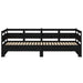 Pat de zi extensibil, negru, 2x(80x200) cm, lemn masiv de pin - WALTI WALTI