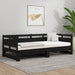 Pat de zi extensibil, negru, 2x(80x200) cm, lemn masiv de pin - WALTI WALTI