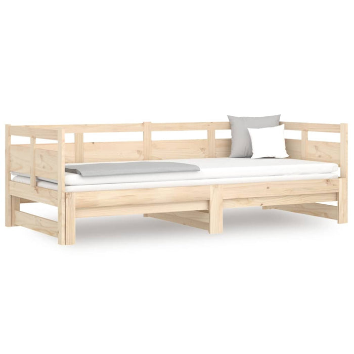 Pat de zi extensibil, 2x(90x190) cm, lemn masiv de pin WALTI