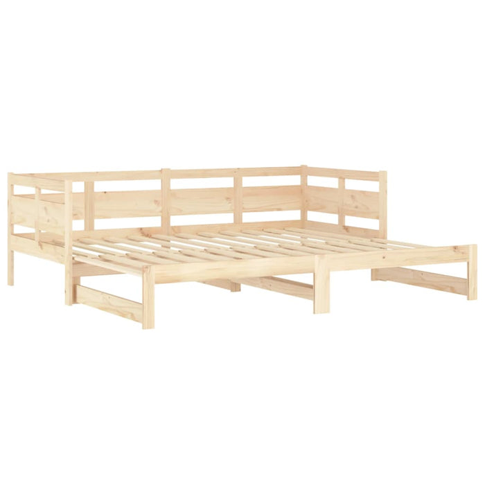 Pat de zi extensibil, 2x(90x190) cm, lemn masiv de pin WALTI