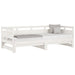 Pat de zi extensibil, alb, 2x(90x190) cm, lemn masiv de pin - WALTI WALTI