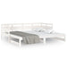 Pat de zi extensibil, alb, 2x(90x190) cm, lemn masiv de pin - WALTI WALTI