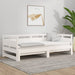 Pat de zi extensibil, alb, 2x(90x190) cm, lemn masiv de pin - WALTI WALTI