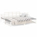 Pat extensibil de zi, alb, 2x(90x200) cm, lemn masiv de pin - WALTI WALTI