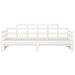 Pat extensibil de zi, alb, 2x(90x200) cm, lemn masiv de pin - WALTI WALTI
