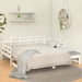 Pat extensibil de zi, alb, 2x(90x190) cm, lemn masiv de pin - WALTI WALTI