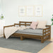 Pat extensibil de zi, maro miere, 2x(90x190) cm, lemn masiv pin - WALTI WALTI