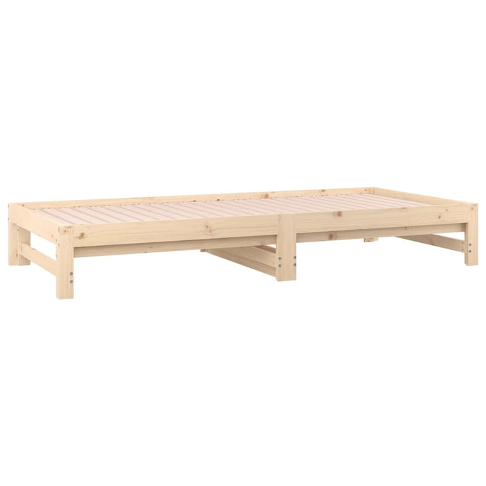 Pat de zi extensibil, 2x(90x200) cm, lemn masiv de pin WALTI