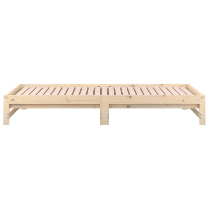 Pat de zi extensibil, 2x(90x200) cm, lemn masiv de pin WALTI