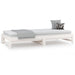 Pat de zi extensibil, alb, 2x(80x200) cm, lemn masiv de pin - WALTI WALTI
