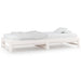 Pat de zi extensibil, alb, 2x(80x200) cm, lemn masiv de pin - WALTI WALTI
