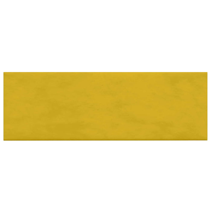 Tăblie de Pat pentru Perete 12 pcs Galben Catifea WALTI