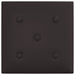 Tăblie de Pat pentru Perete 12 pcs Negru 30 x 30 cm - WALTI WALTI