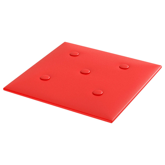 Tăblie de Pat pentru Perete 12 pcs Roșu 30 x 30 cm WALTI
