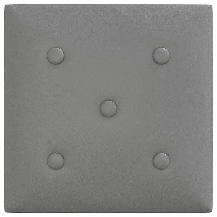 Tăblie de Pat pentru Perete 12 pcs Gri 30 x 30 cm WALTI