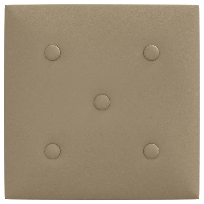 Tăblie de Pat pentru Perete 12 pcs Cappuccino 30 x 30 cm WALTI