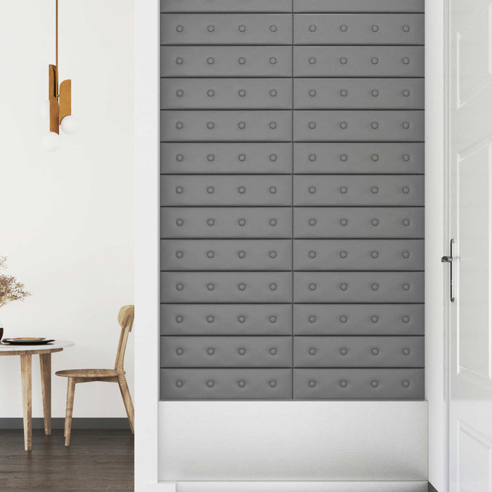 Tăblie de Pat pentru Perete 12 pcs Gri 60 x 15 cm WALTI